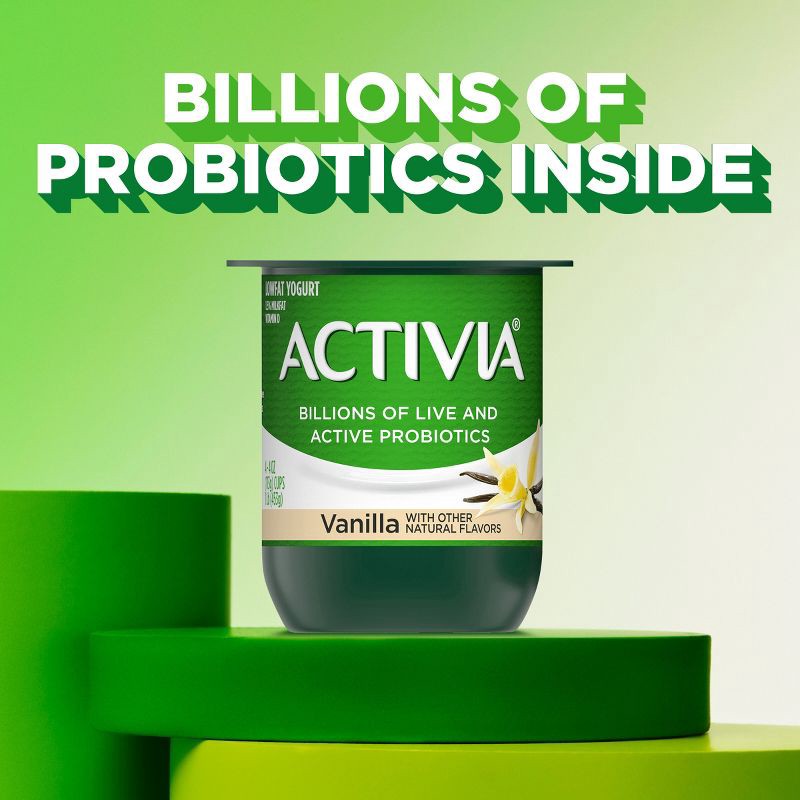 slide 11 of 13, Activia Low Fat Probiotic Vanilla Yogurt - 4ct/4oz Cups, 4 ct; 4 oz