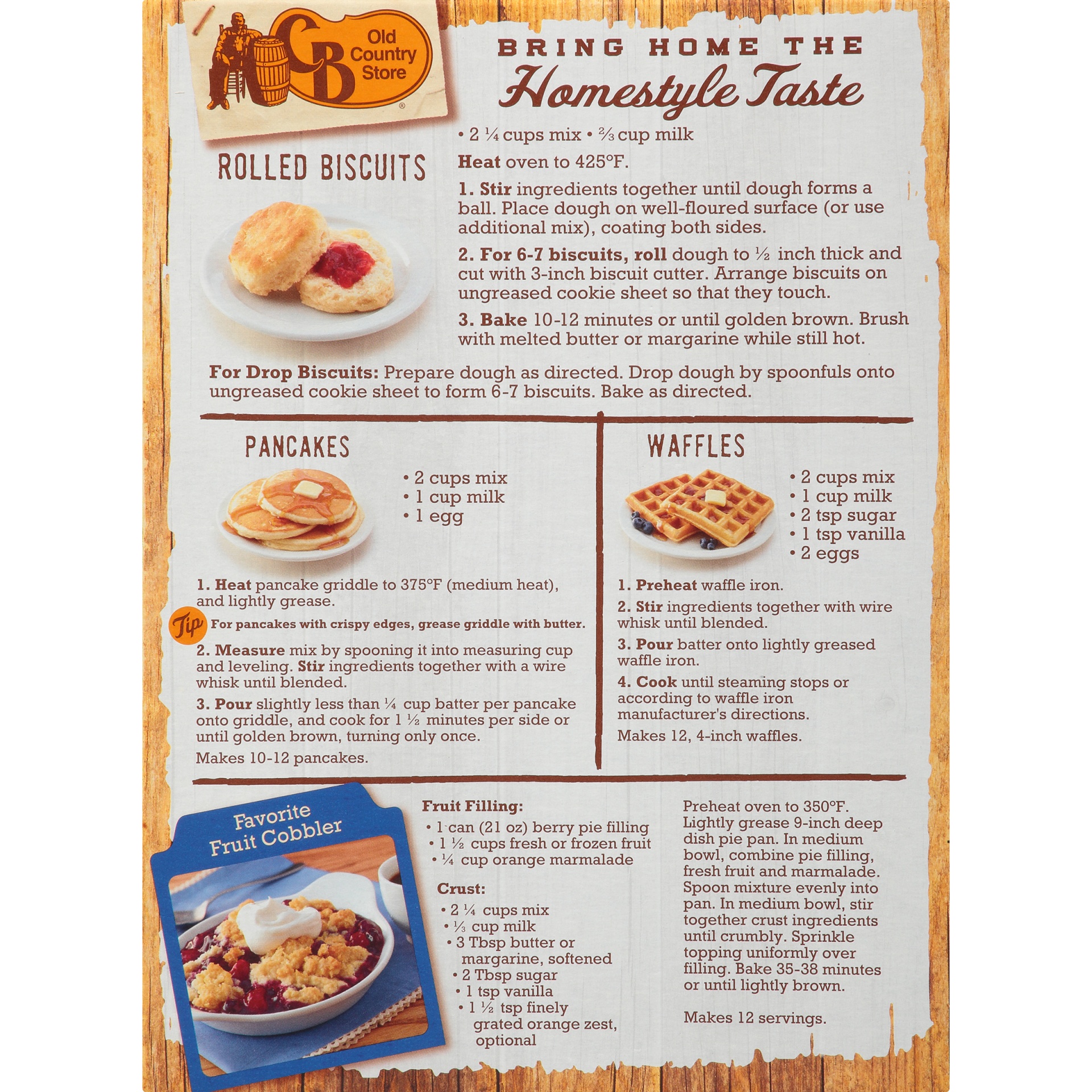 slide 4 of 8, BC Old Country Store Buttermilk Baking & Pancake Mix, 32 oz