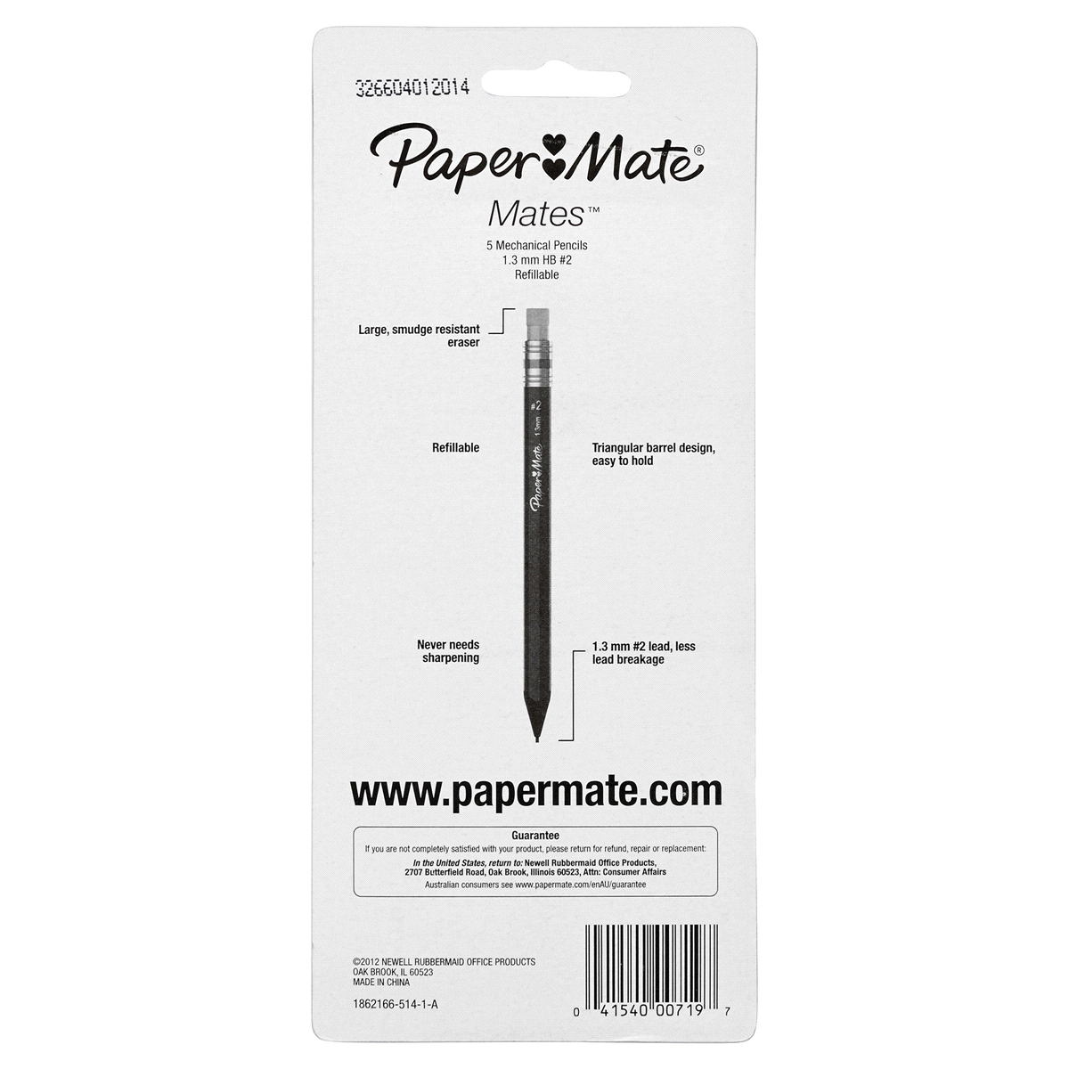 slide 4 of 4, Paper Mate Assorted Colors Pencils, 5 ct