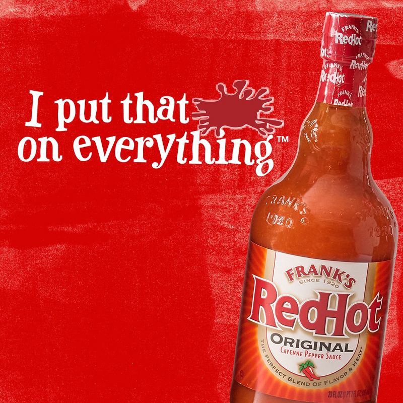 slide 21 of 23, Frank's RedHot Original Cayenne Pepper Sauce - 23 fl oz, 23 fl oz