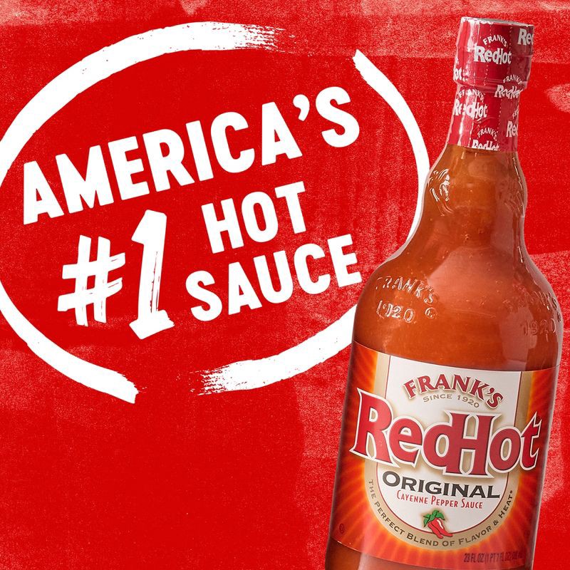 slide 10 of 23, Frank's RedHot Original Cayenne Pepper Sauce - 23 fl oz, 23 fl oz