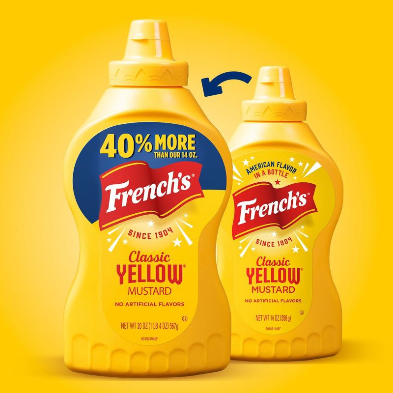 slide 15 of 23, French's Classic Yellow Mustard - 20oz, 20 oz