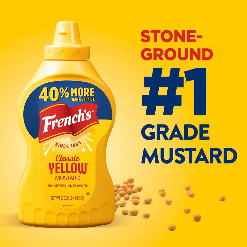 slide 5 of 23, French's Classic Yellow Mustard - 20oz, 20 oz