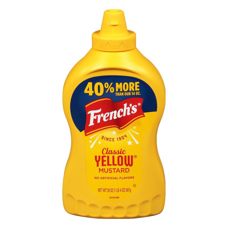 slide 1 of 23, French's Classic Yellow Mustard - 20oz, 20 oz