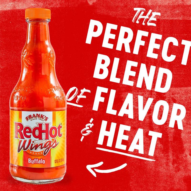 slide 13 of 23, Frank's RedHot Buffalo Wings Hot Sauce - 12 fl oz, 12 fl oz