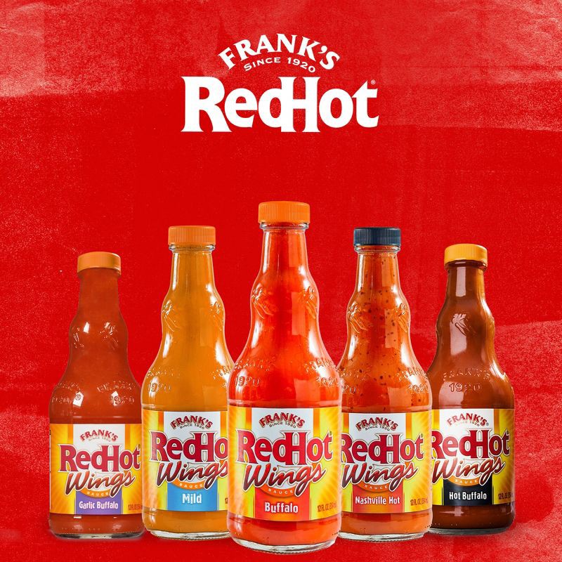 slide 13 of 26, Frank's RedHot Buffalo Wings Hot Sauce - 12 fl oz, 12 fl oz