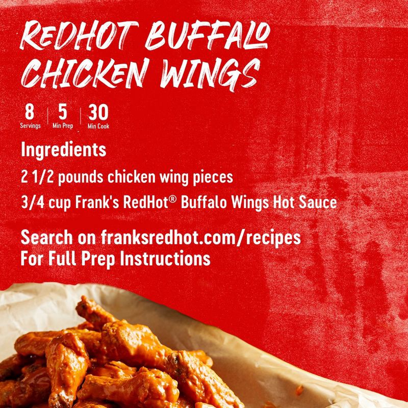 slide 7 of 23, Frank's RedHot Buffalo Wings Hot Sauce - 12 fl oz, 12 fl oz