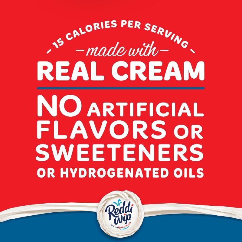 slide 3 of 6, Reddi-wip Original Whipped Dairy Cream Topping - 6.5oz, 6.5 oz