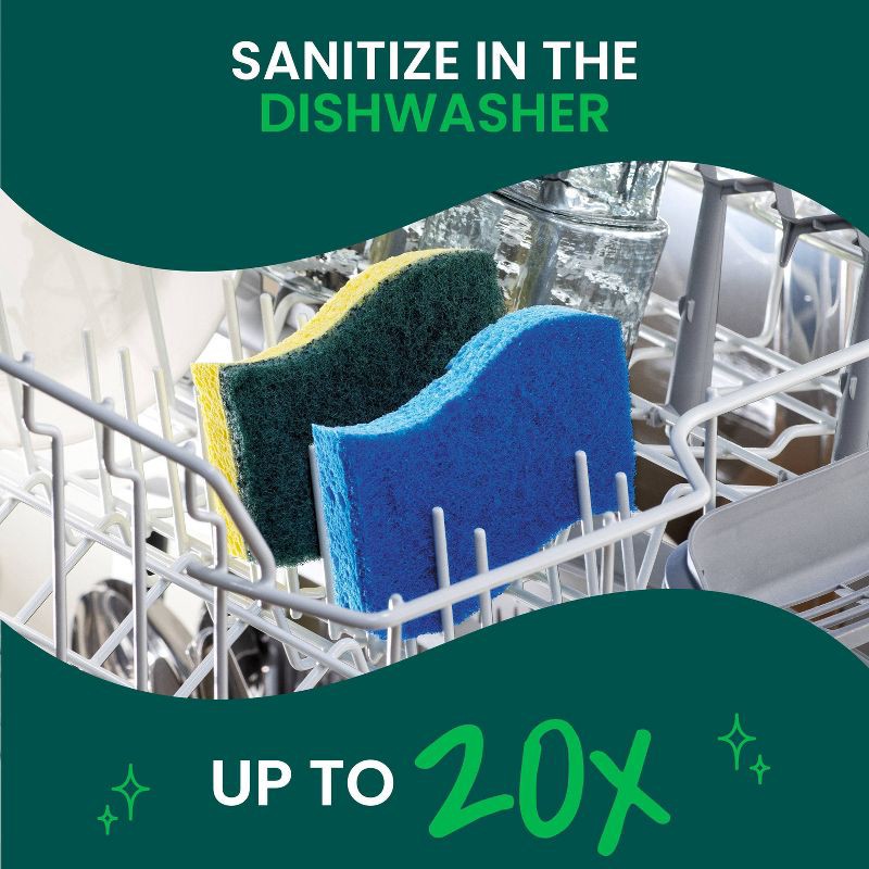 slide 8 of 12, Scotch-Brite Zero-Scratch Scrub Sponges - 6ct, 6 ct