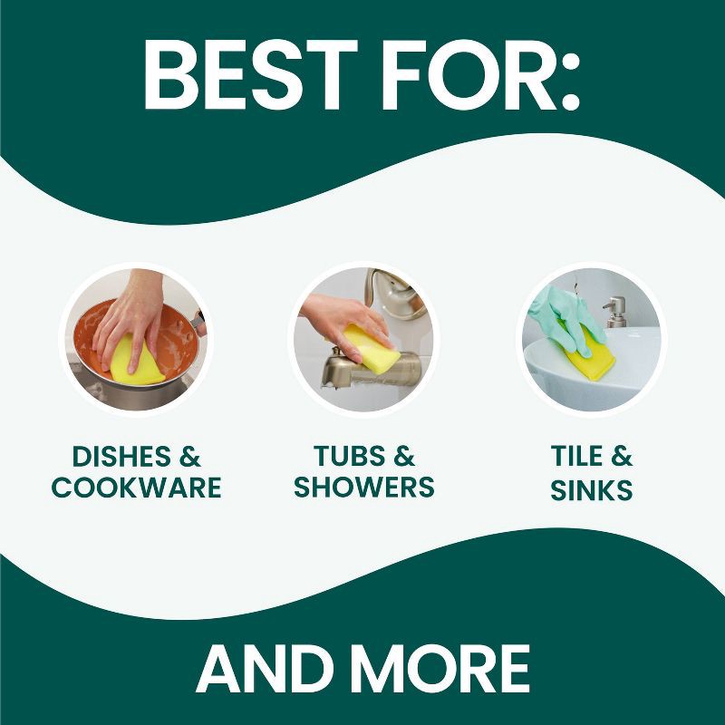 slide 5 of 9, Scotch-Brite Dobie Non-Scratch and Fast-Drying Scrubbing Pads - 3ct, 3 ct