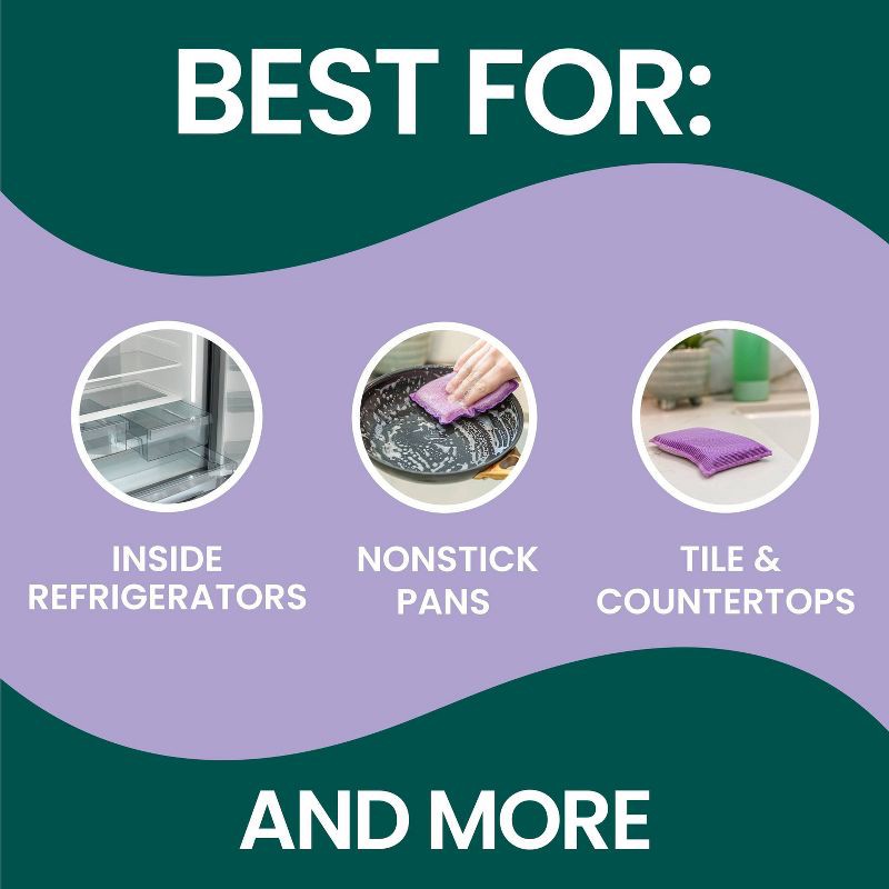 slide 4 of 10, Scotch-Brite Stay Clean Non-Scratch Multipurpose Scrubbing Pads - 2ct, 2 ct