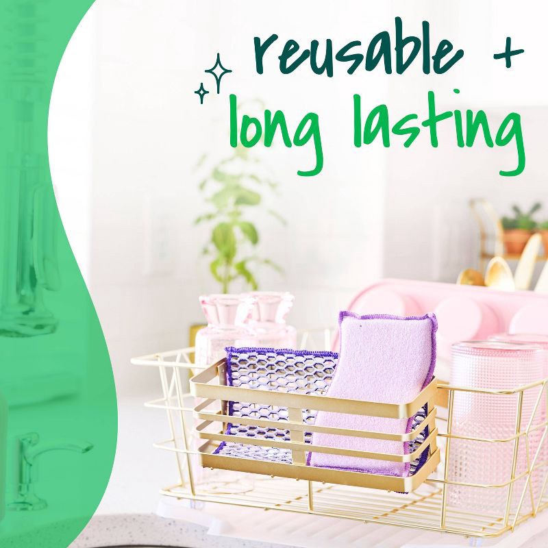 slide 6 of 10, Scotch-Brite Stay Clean Non-Scratch Multipurpose Scrubbing Pads - 2ct, 2 ct