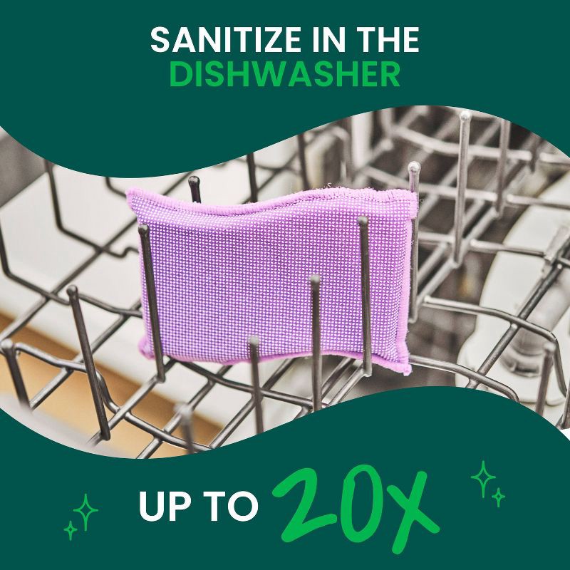 slide 7 of 10, Scotch-Brite Stay Clean Non-Scratch Multipurpose Scrubbing Pads - 2ct, 2 ct