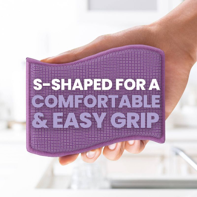 slide 8 of 10, Scotch-Brite Stay Clean Non-Scratch Multipurpose Scrubbing Pads - 2ct, 2 ct