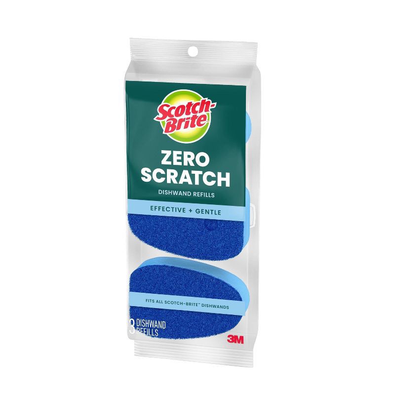 slide 2 of 6, Scotch-Brite Zero-Scratch Dishwand Refills - 3ct, 3 ct