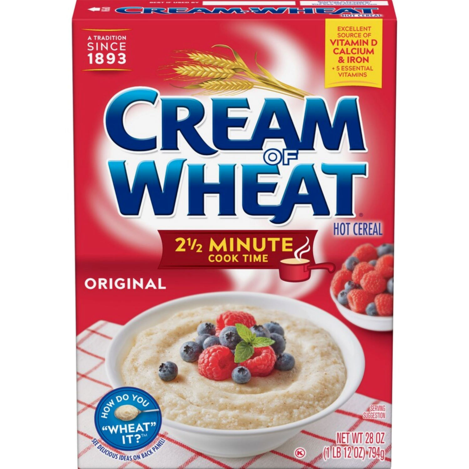 slide 1 of 4, Cream of Wheat Hot Original Cereal 28 oz, 28 oz