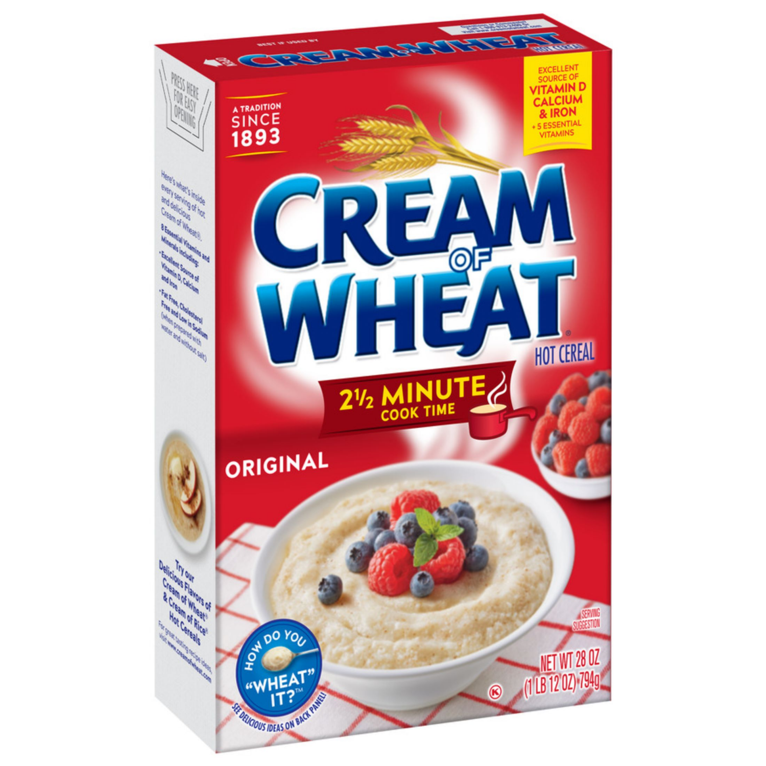 slide 4 of 4, Cream of Wheat Hot Original Cereal 28 oz, 28 oz