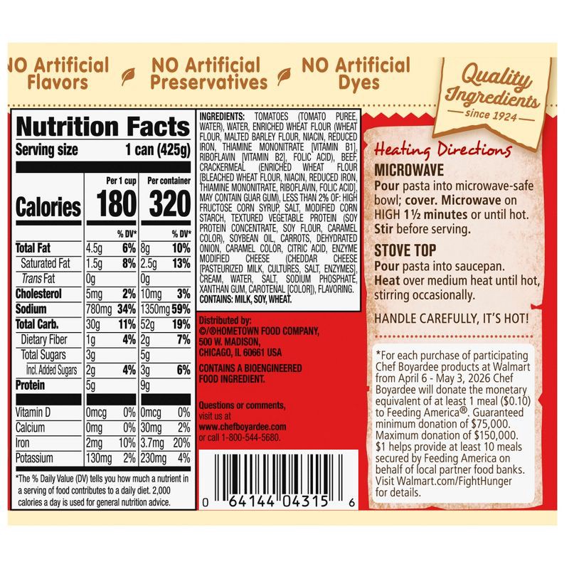 slide 6 of 7, Chef Boyardee Beef Ravioli - 15oz, 15 oz