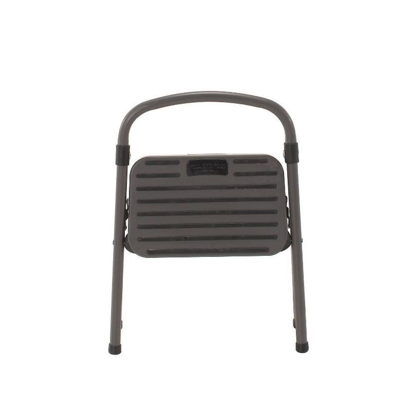 slide 2 of 8, Cosco 1 Step All Steel Step Stool: Black, Folding Step Stool for Adults, Single Step, 225 lb Capacity, No Assembly Required, 225 lb