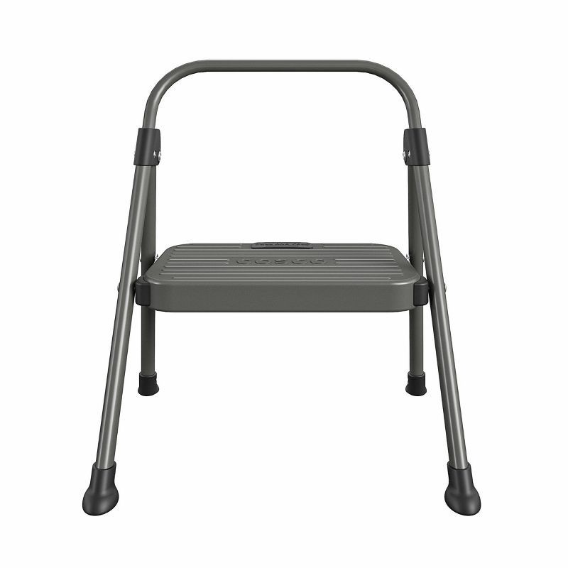 slide 8 of 9, Cosco 1 Step All Steel Step Stool: Black, Folding Step Stool for Adults, Single Step, 225 lb Capacity, No Assembly Required, 225 lb