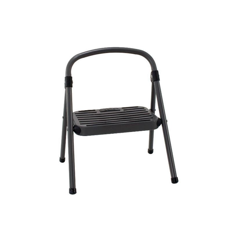 slide 1 of 8, Cosco 1 Step All Steel Step Stool: Black, Folding Step Stool for Adults, Single Step, 225 lb Capacity, No Assembly Required, 225 lb