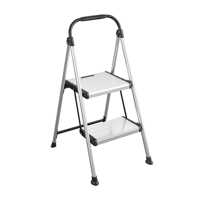slide 1 of 13, Cosco 2 Step All Aluminum Step Stool: Silver, 225 lb Capacity, No Assembly, Lightweight Stepping Stool for Adults, 225 lb