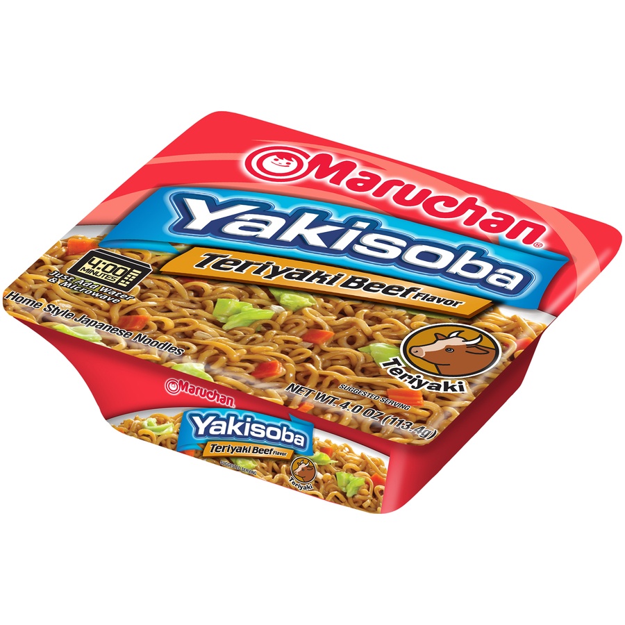 slide 7 of 8, Maruchan Yakisoba Teriyaki Flavor Noodles, 4 oz