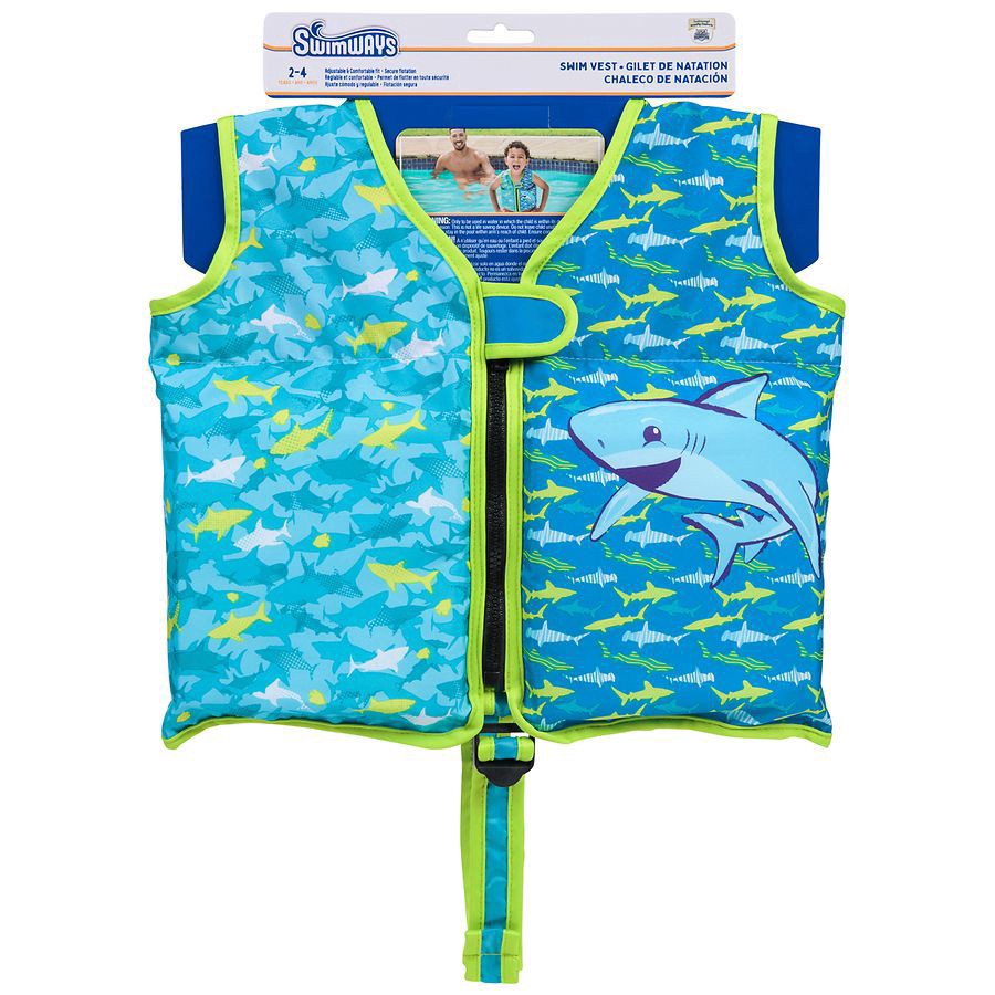 slide 1 of 3, Swimways Swim Vest - Shark, 1 ct
