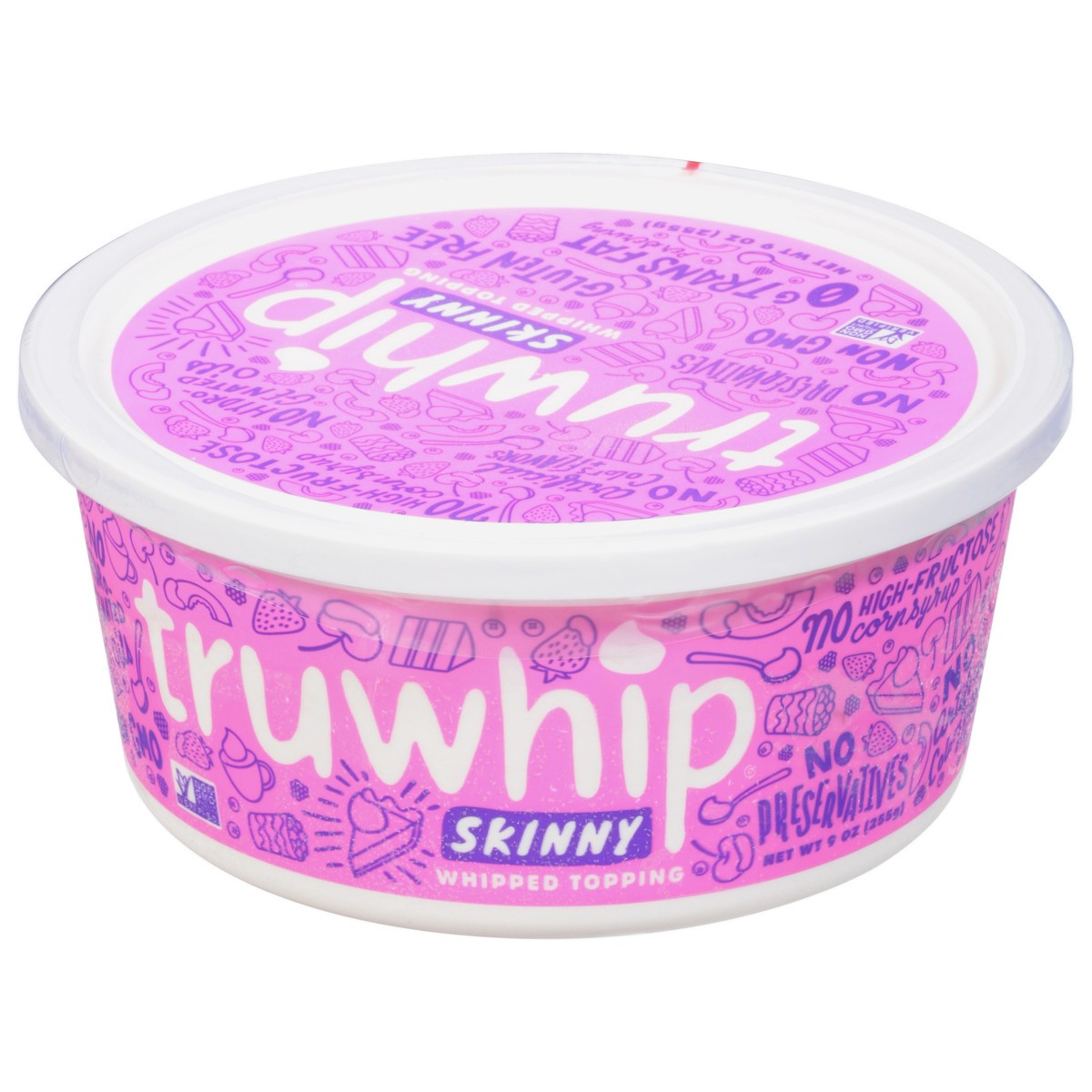 slide 4 of 9, truwhip Skinny Whipped Topping 9 oz, 9 oz