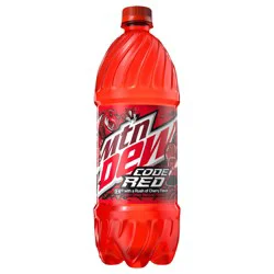 Mountain Dew Code Red Soda DEW With A Rush Of Cherry Flavor 1 L