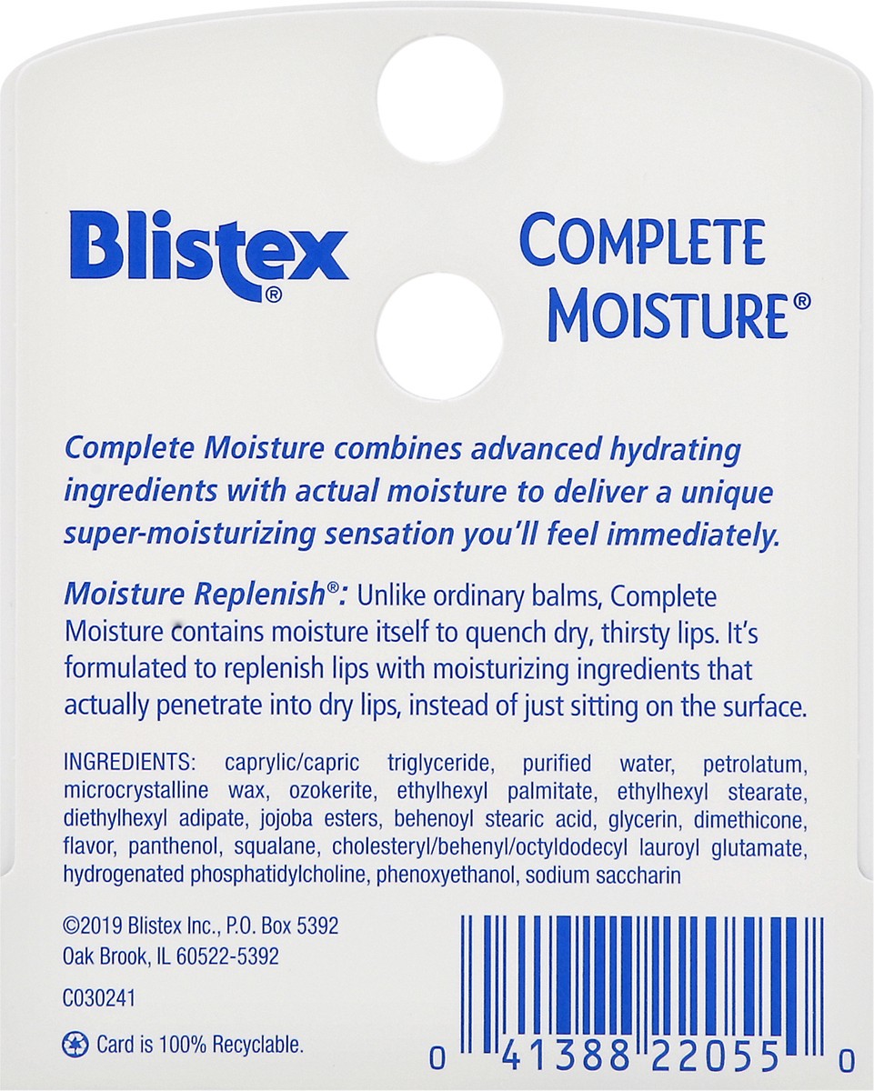 slide 2 of 9, Blistex Complete Moisture Lip Moisturizer 0.15 oz, 0.15 oz
