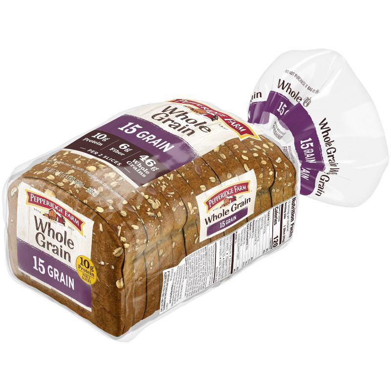 slide 5 of 5, Pepperidge Farm Whole Grain 15 Grain Bread - 24oz, 24 oz