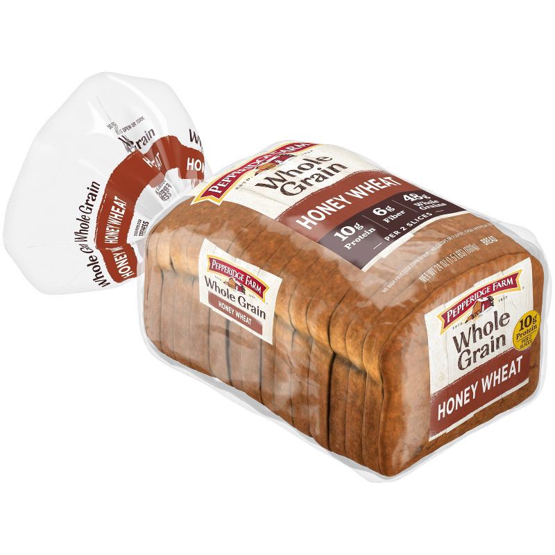 slide 4 of 6, Pepperidge Farm Whole Grain Honey Wheat Bread - 24oz, 24 oz