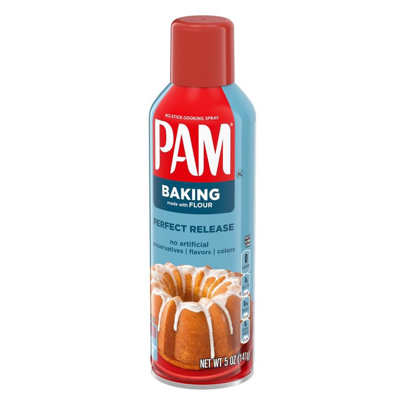 slide 2 of 5, PAM Canola Oil Baking Spray with Flour - 5oz, 5 oz