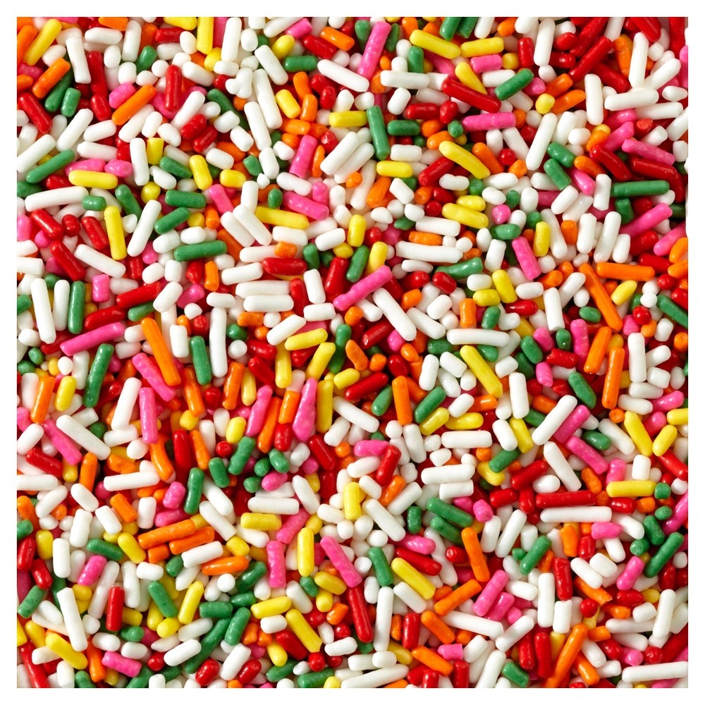 slide 2 of 3, Wilton Rainbow Jimmies Sprinkles, 6.25 oz