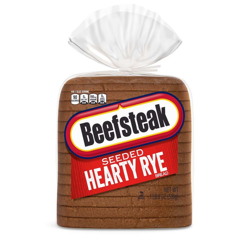 slide 7 of 7, Beefsteak Seeded Hearty Rye Bread - 18oz, 18 oz