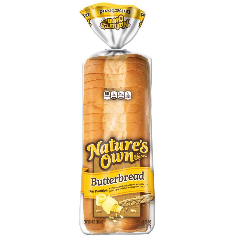 slide 1 of 16, Natures Own Nature's Own Butter Bread - 20oz, 20 oz