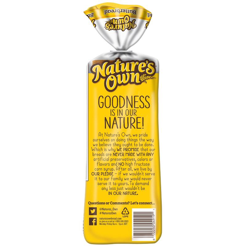 slide 12 of 16, Nature's Own Butter Bread - 20oz, 20 oz
