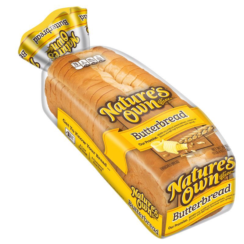 slide 13 of 16, Nature's Own Butter Bread - 20oz, 20 oz
