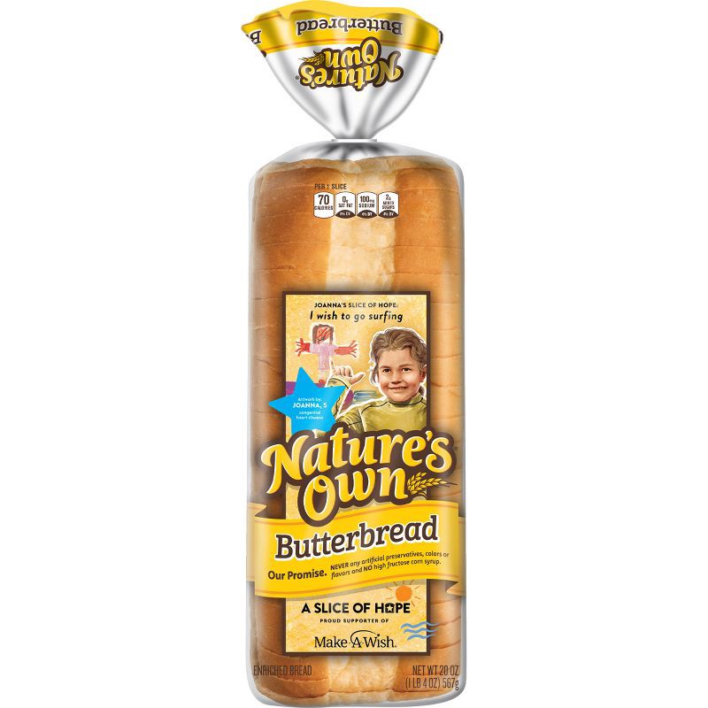 slide 15 of 15, Natures Own Nature's Own Butter Bread - 20oz, 20 oz