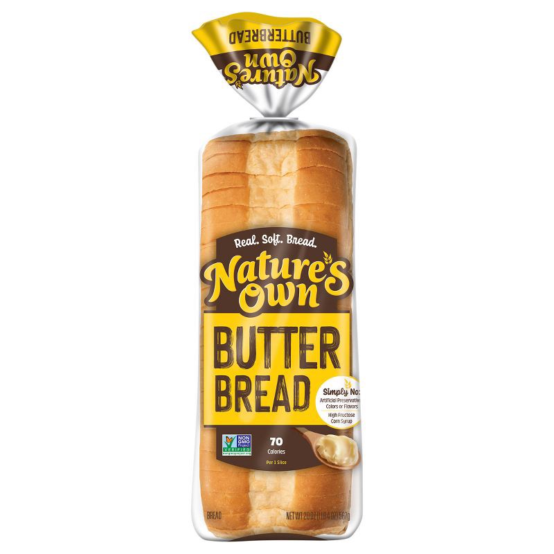 slide 1 of 16, Nature's Own Butter Bread - 20oz, 20 oz
