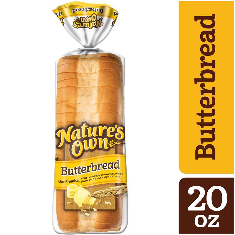 slide 9 of 16, Nature's Own Butter Bread - 20oz, 20 oz