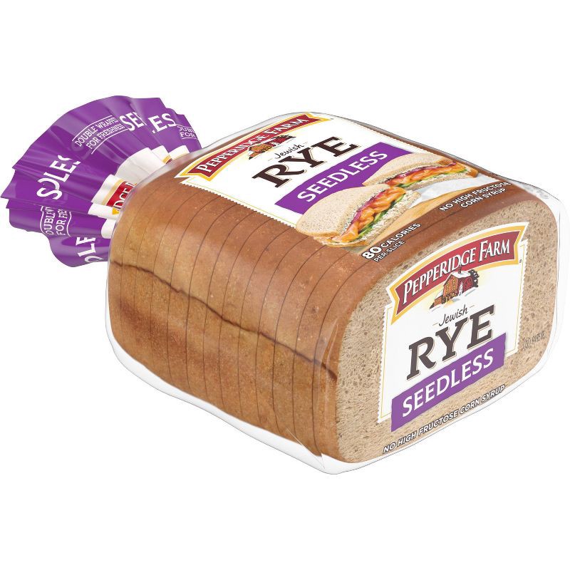 slide 3 of 6, Pepperidge Farm Vegan Jewish Rye Seedless Bread - 16oz, 16 oz