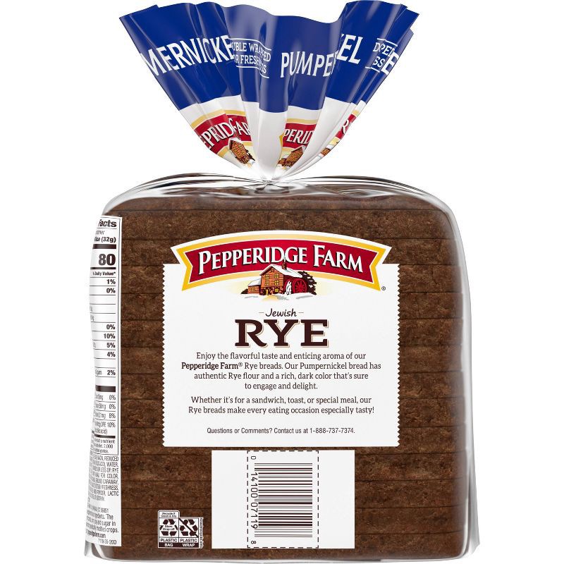 slide 2 of 6, Pepperidge Farm Vegan Jewish Pumpernickel Bread - 16oz, 16 oz