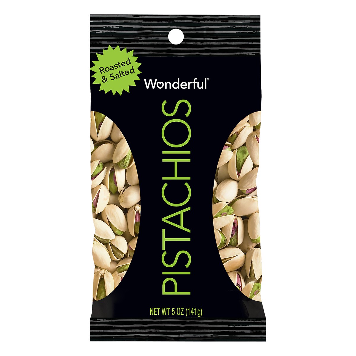 slide 8 of 10, Wonderful Pistachios, In Shell Roasted & Salted Nuts, 5 Ounce Bag, 5 oz