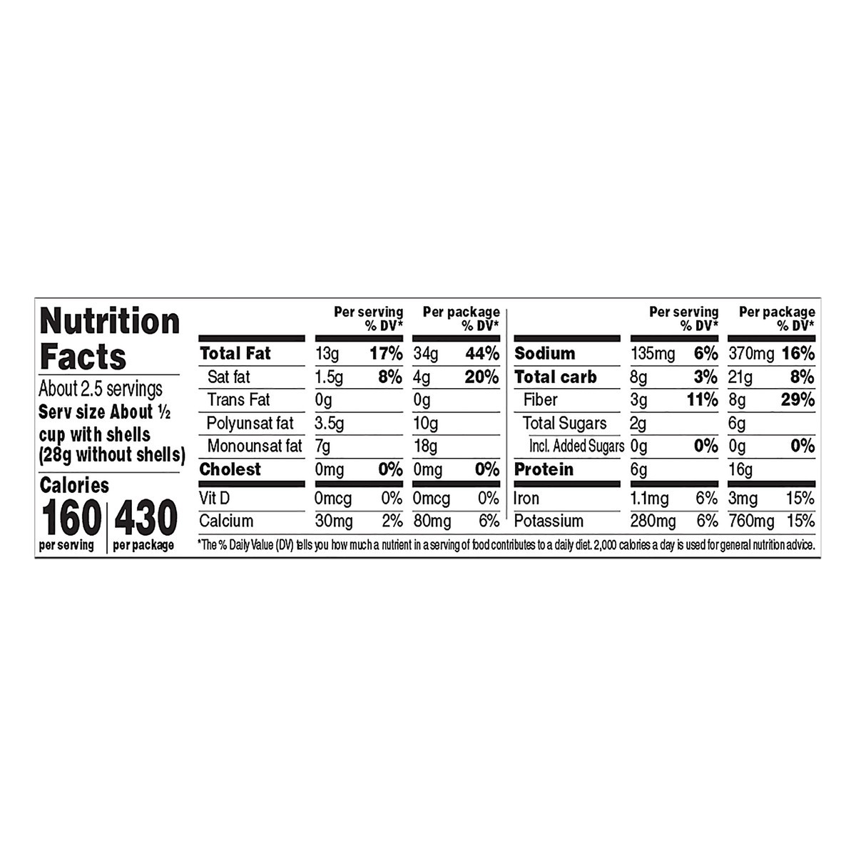 slide 4 of 10, Wonderful Pistachios, In Shell Roasted & Salted Nuts, 5 Ounce Bag, 5 oz