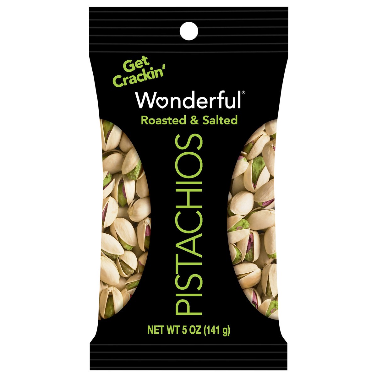 slide 1 of 10, Wonderful Pistachios, In Shell Roasted & Salted Nuts, 5 Ounce Bag, 5 oz