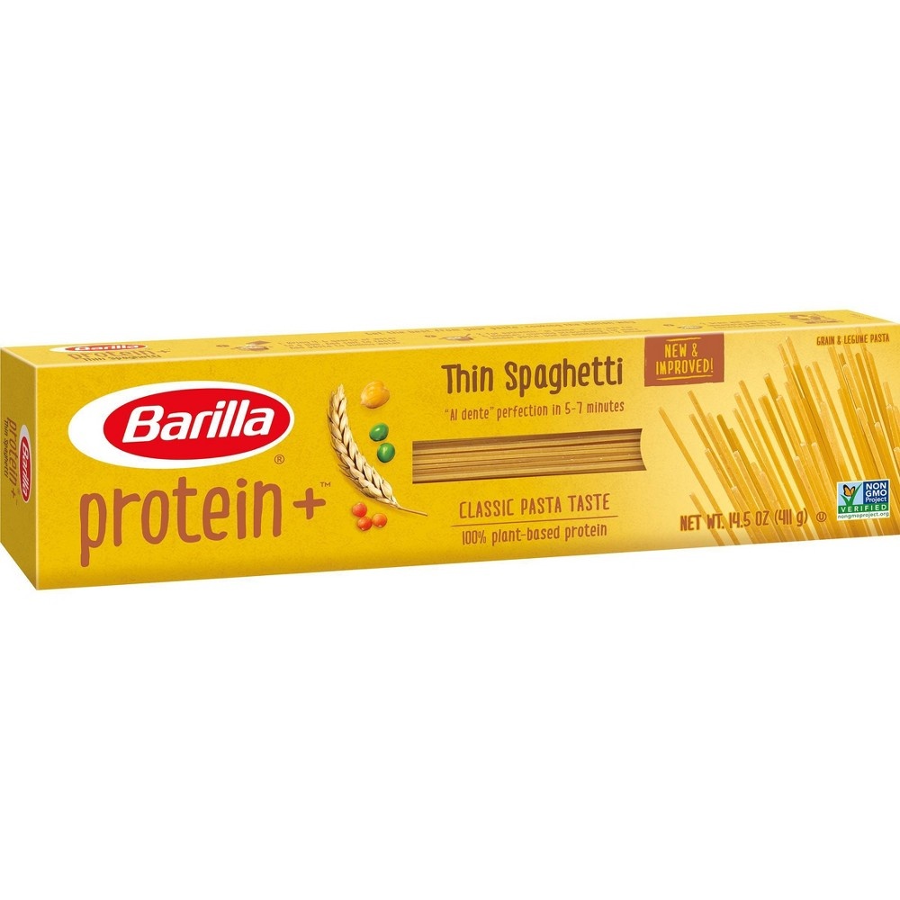 slide 2 of 4, Barilla ProteinPLUS Multigrain Thin Spaghetti Pasta, 14.5 oz