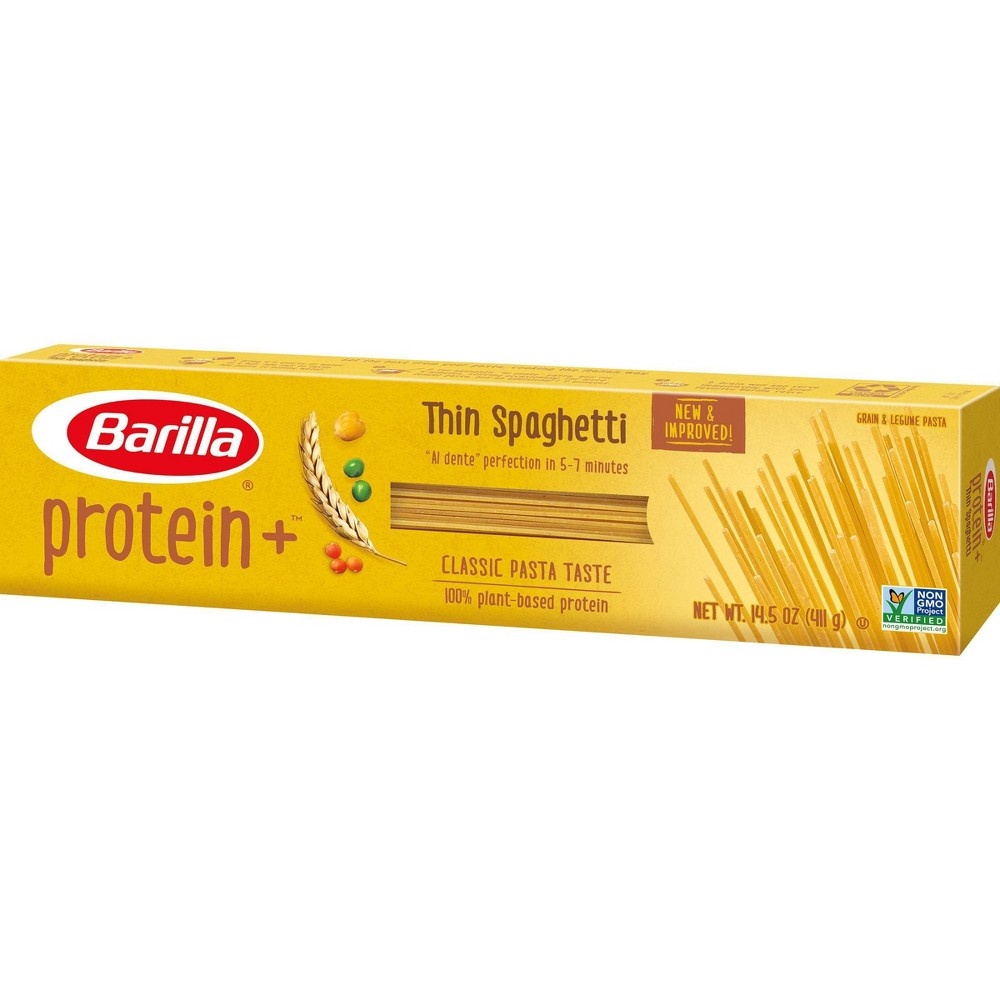 slide 3 of 4, Barilla ProteinPLUS Multigrain Thin Spaghetti Pasta, 14.5 oz