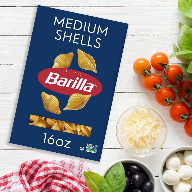 slide 3 of 7, Barilla Medium Shells Pasta - 16oz, 16 oz